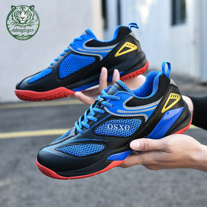 ddmytiger Badminton men's outdoor mesh breathable table tennis MD soft sole non slip rubber training sports shoes A