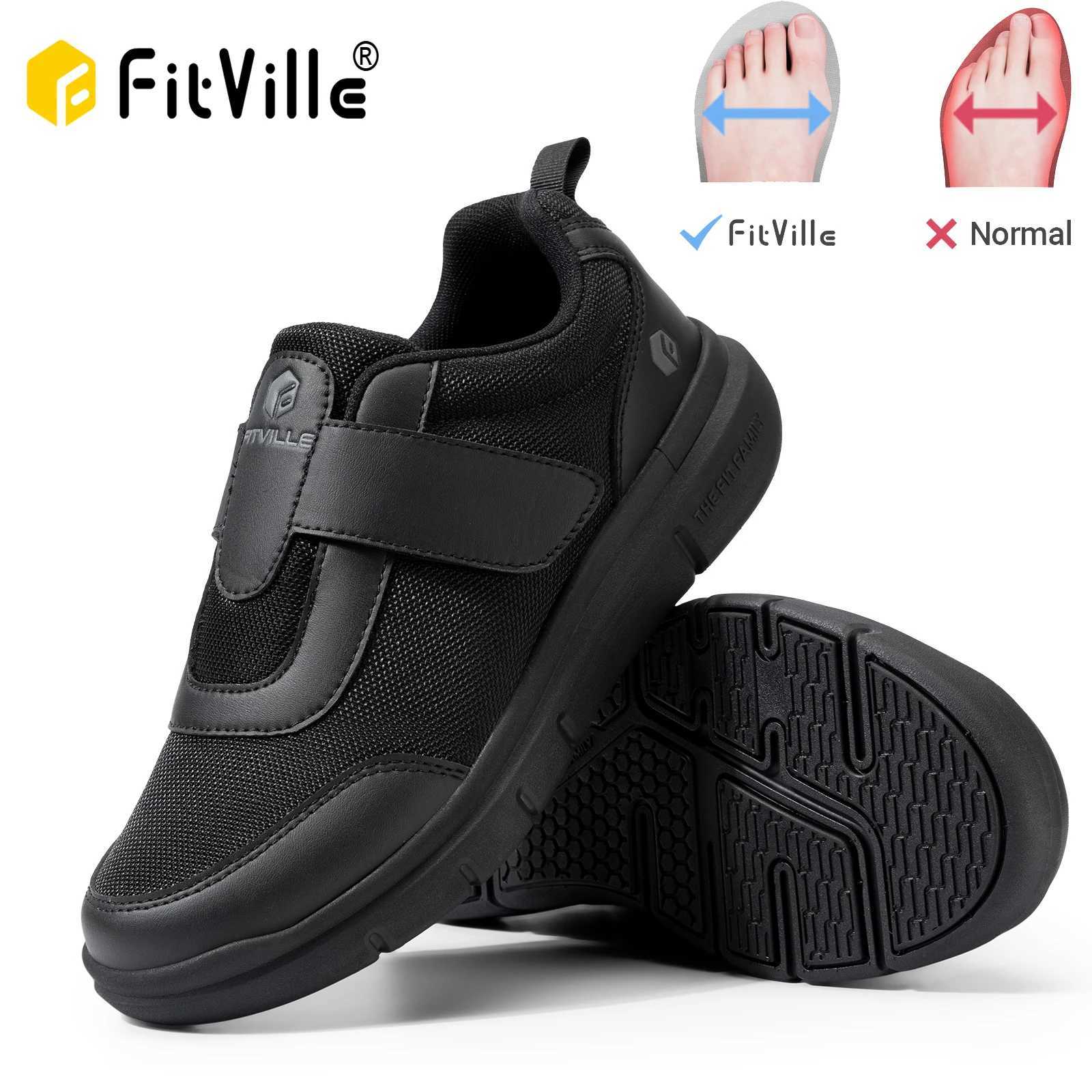 FitVille Diabetic Shoes Mens Extra Wide Width for Swollen Feet Neuropathy Diabetic Pain Relief Lightweight Walking Casual Shoes M240925