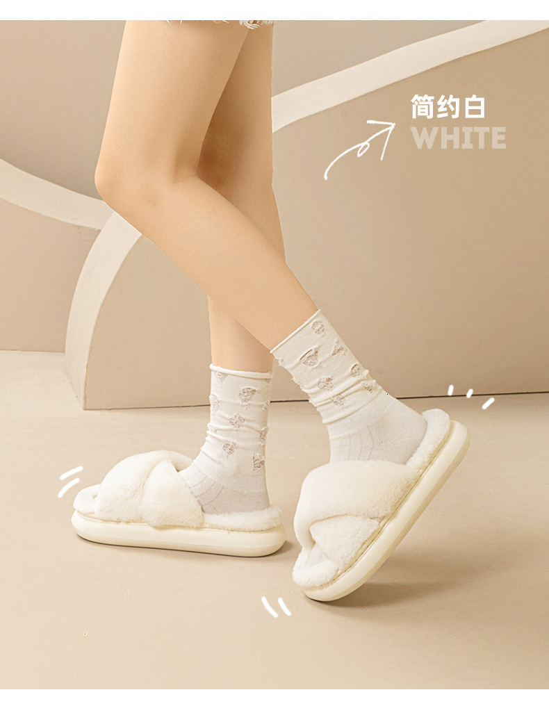 Fluffy Fur Women Winter 2022 New Non-Slip Indoor Or Shoes Thick Bottom Home Cotton Furry Slippers Flip Ps