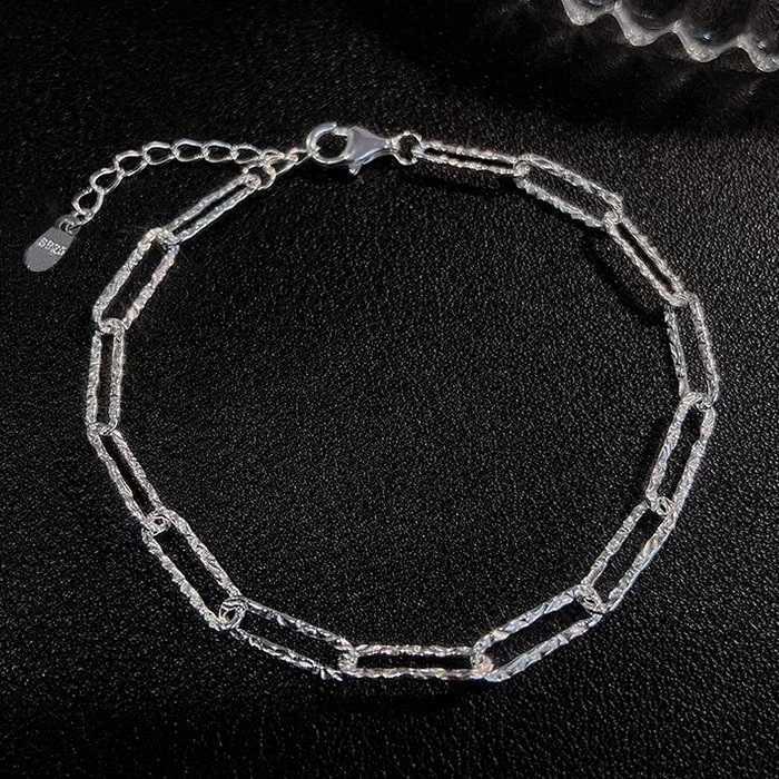 New Fashion Silver Color Gypsophila Adjustable Bracelet Bangle for Women Elegant Sparkling Fine Jewelry Wedding Party GiftXJ241214