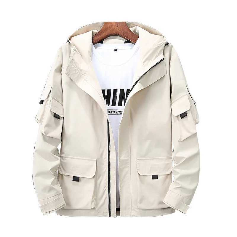 Men's Jackets Black Hoodies Men Teenager Autumn Jacket Juvenile Plus Size 6XL 7XL 8XL 9XL Mens Windbreaker Yellow Red Cargo Mens Clothes z240926