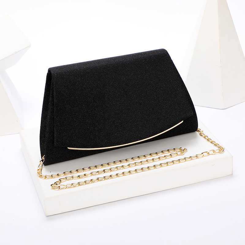 Clutch Bag New Hand Bag Pure Color Designer Bag Simple Party Reflective Shiny Pu One Shoulder Slanting Womens Evening Bag 240920