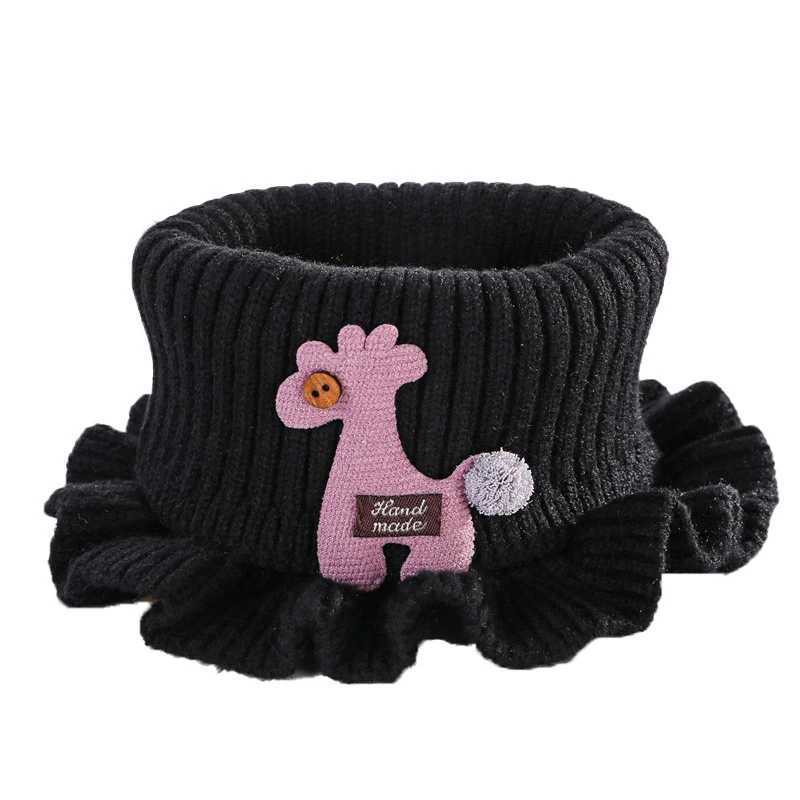 Scarves Wraps Spring Autumn Kids Neckerchief Solid Color Children Knit Wool O Ring Neck Collar Boy Girl Outdoor Protect Winter Warm Baby Scarf L240910