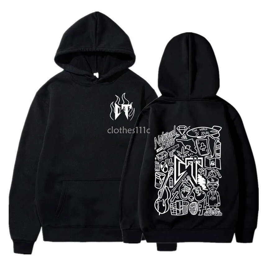 Natanael Cano Corridors Rapper Men And Women Hooded Sweatshirts Retro Sweaters