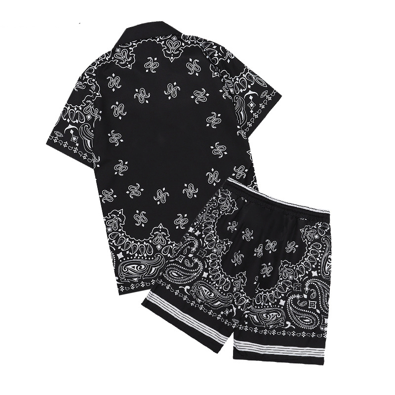 Mens Shorts and Shirt Set Summer Designer Set women Fashion Holiday Couple Printing Casual loose T shirt tee size M-3XL