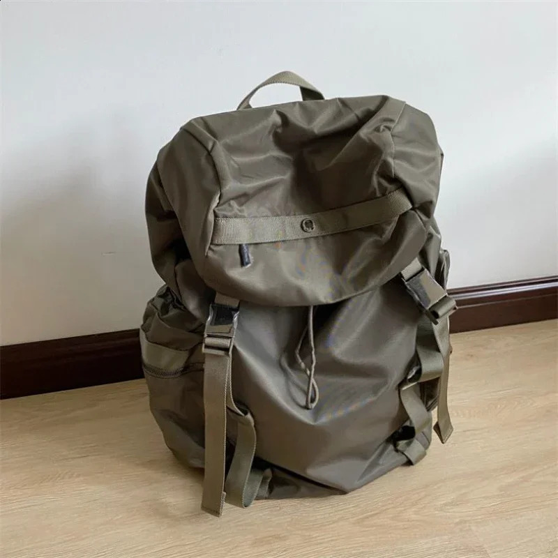 High-capacity Grunge Pockets Backpack Women All Match Fashion Vintage Schoolbags Y2k Aesthetic Ins Simple Backpac for Students 240921 96cb