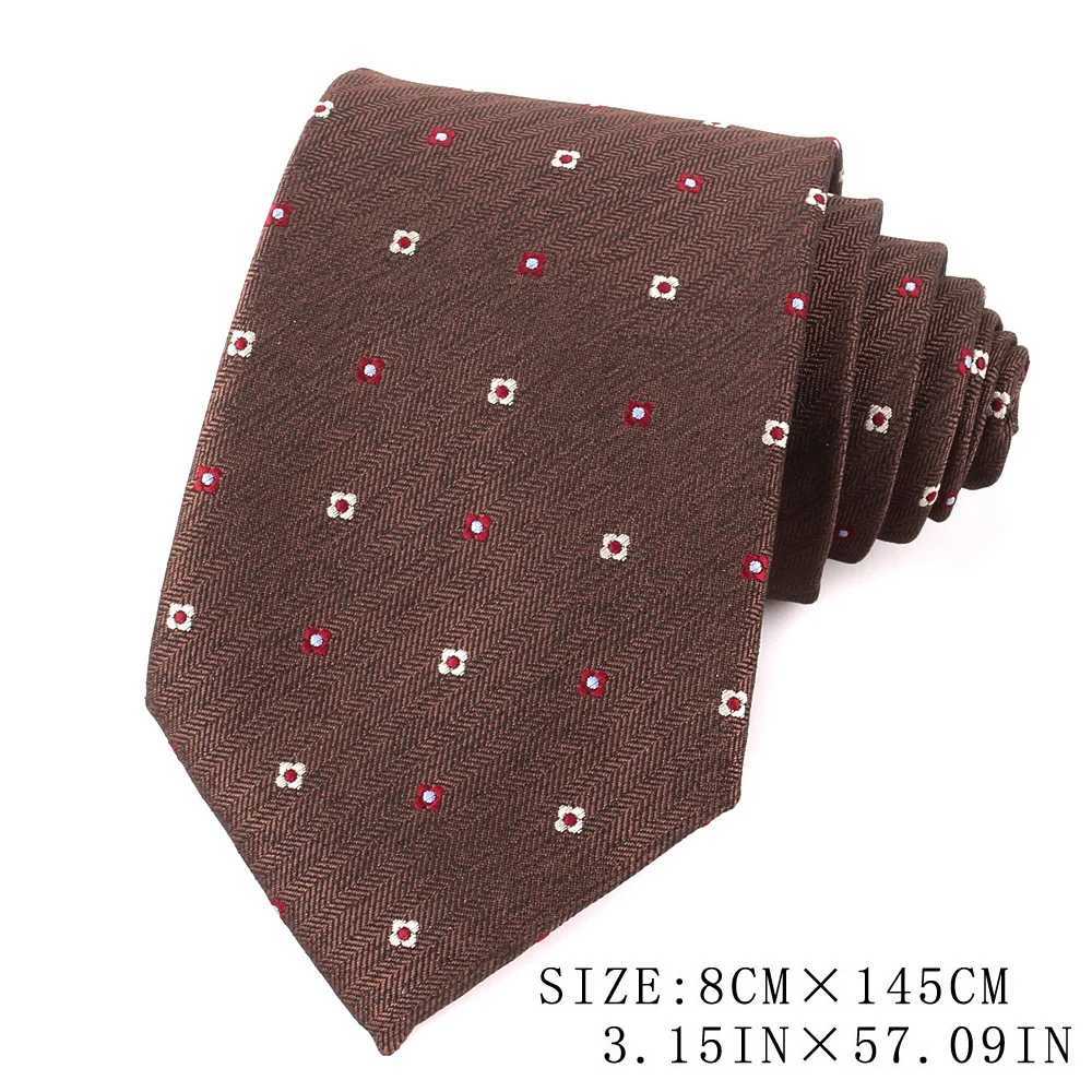 Mermaid colored tie mens dress striped tie party business classic brown tie coffee tie wedding tie Y240925