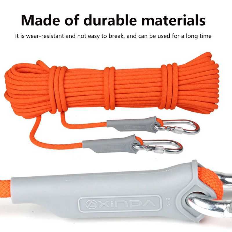 10mm Climbing Rope 20M/30M Outdoor Static Climbing Rope Fire Rescue Safety Escape Climbing Emergency Rope CL240926