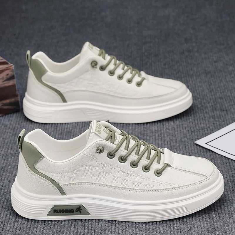 Mens Casual Shoes Fashion PU Leather Loafers Comfortable Flats Lightweight Platform Sneakers Outdoor Walking Leisure Shoes Men M240925