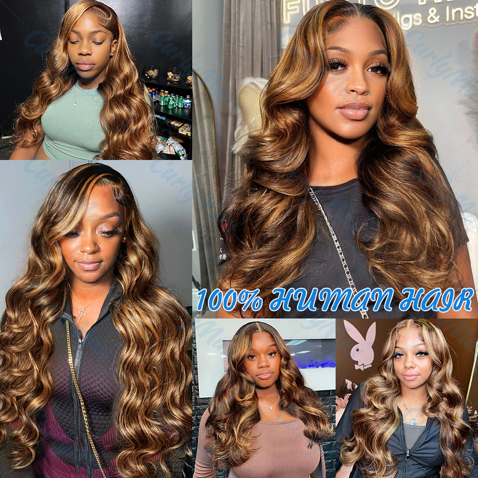 30 Inch Body Wave 100% Human Brazilian Highlight Bundles Ombre Virgin Raw Weave Color Bulk Braiding Hair Extension