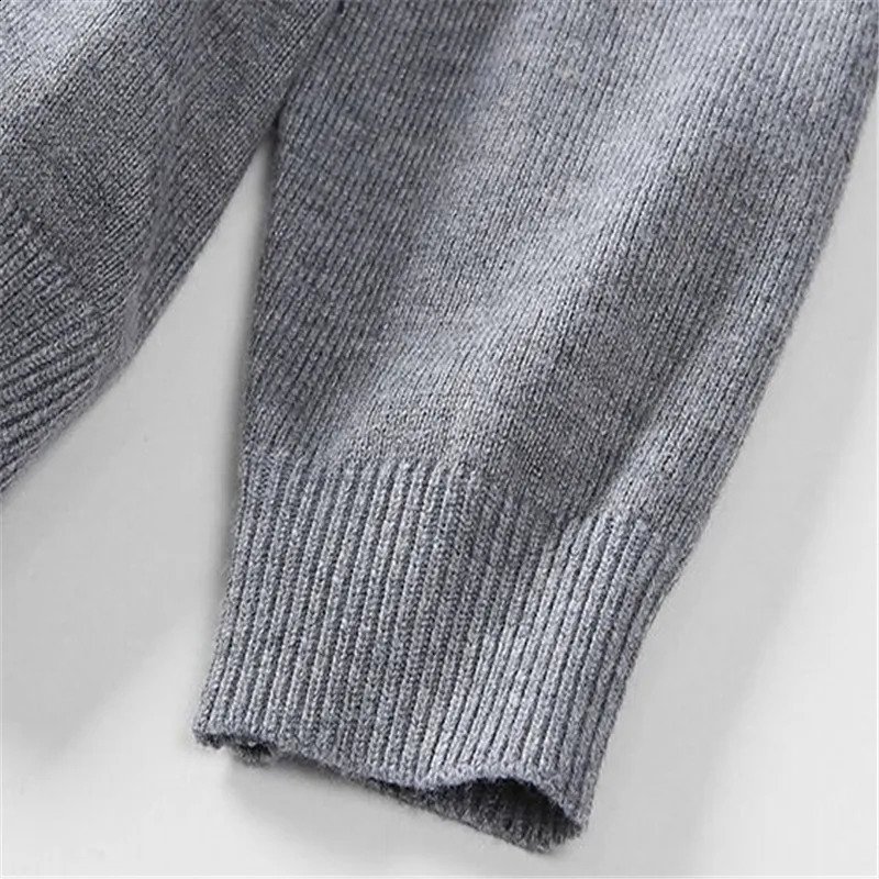 Baby girl winter clothing solid childrens knitted sweater soft baby girl turtle neck childrens clothing 2 to 10 years old 240924