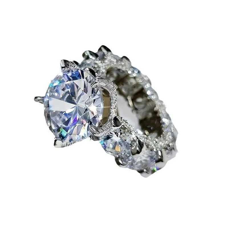 Hot selling silver plated rings for women square cubic zirconia jewelry wedding engagement rings wholesale sizes 6-10XJ250412