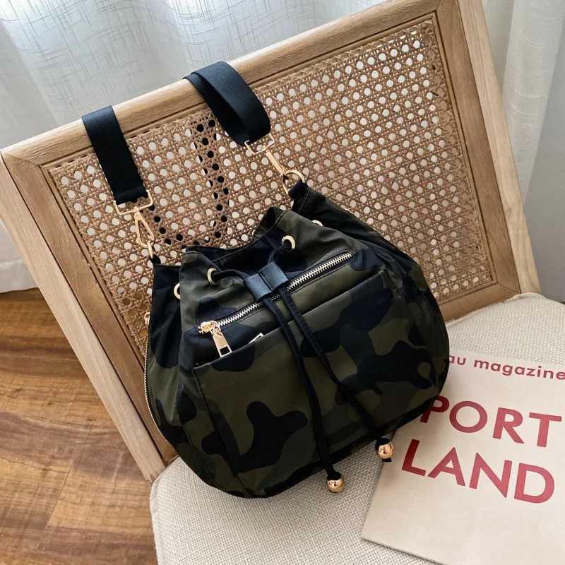 Women Fashion Camouflage String Waterproof Nylon Shoulder Bag Female Crossbody bag Ladies Bolsa Waterproof Travel Messenger Bags M240925