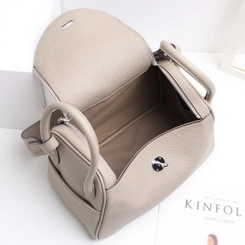 100% Genuine Leather Lady Di Large Shoulder For Women Cute Ladies Side Bag Handbags