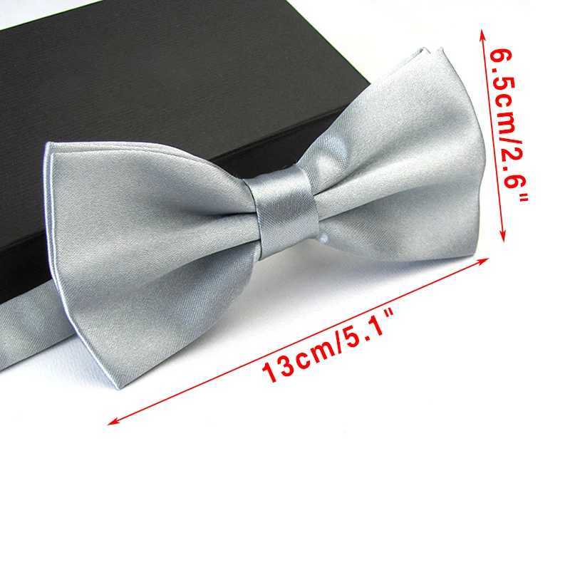 Mens satin tie classic wedding party tie solid color adjustable collar Y240925