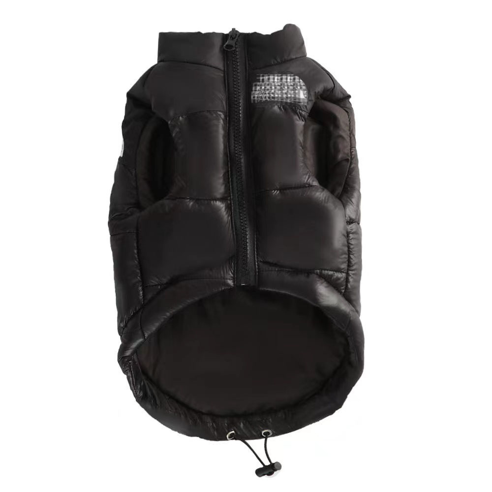 Warm Clothes Winter Pet Jacket Pets Clothing clothes coat brand-name clothing windproof warm pet vest French bulldog Chihuahua poodle black Coat Dog
