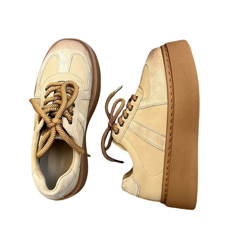 Retro women's fall 2024 new thick-soled heightened casual sports shoes Free shipping