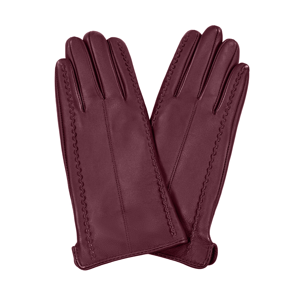 New Fashion Winter Warmth Women's Fashion Real Leather Gloves Fur Lined Gloves Mittens For Formal Occasions