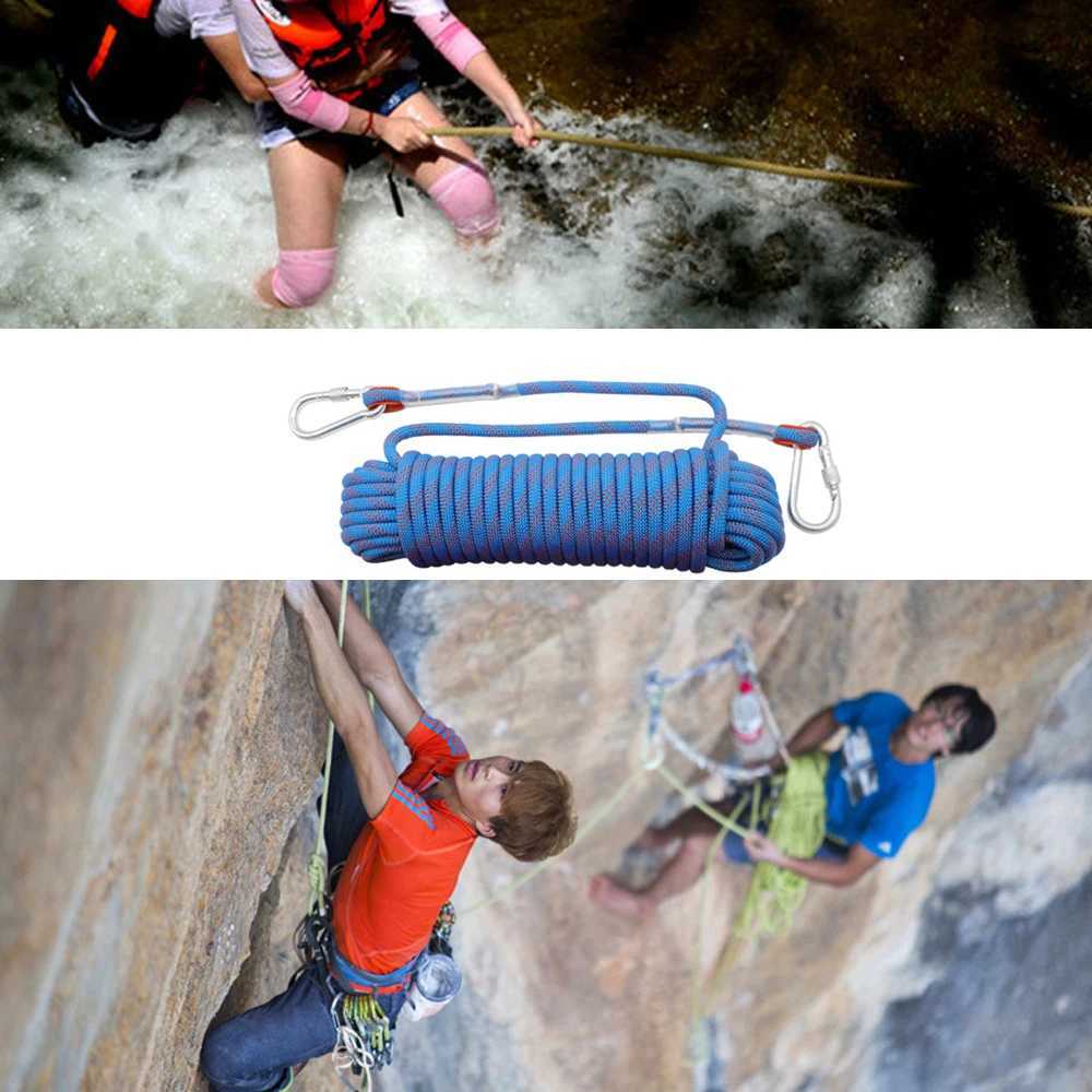 10m outdoor climbing rope climbing equipment 10mm diameter emergency umbrella rope rescue safety rope climbing accessories and tools CL240926