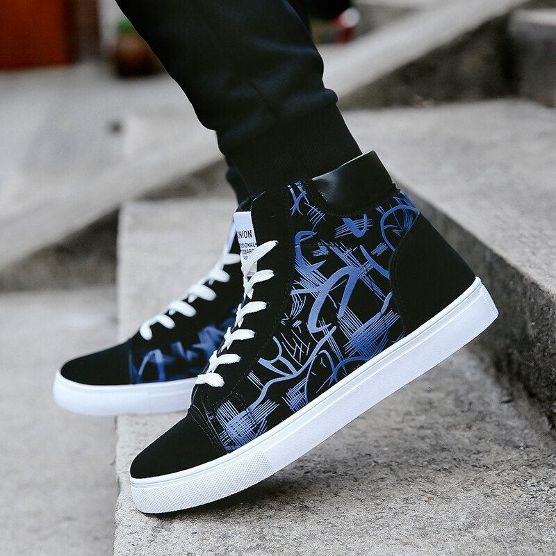 2024 Four Seasons Casual High Top Sports Fashionable and Comfortable Men's 39-44 White, Blue, Black, Red Designer Shoes