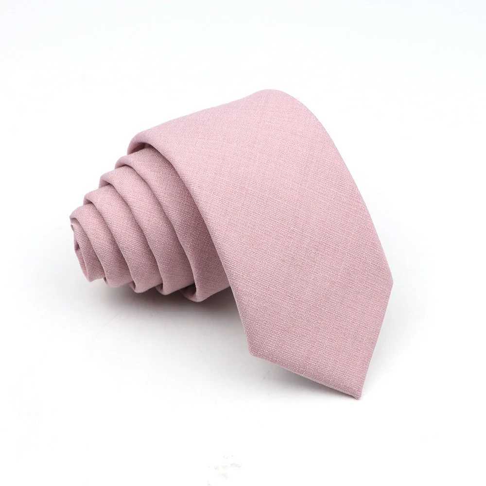 New Mens Solid Color Tie Skinny Casual Anti-wrinkle Necktie For Wedding Suit Neckties Blue Grey Ties Cravat Gift Accessory X250407