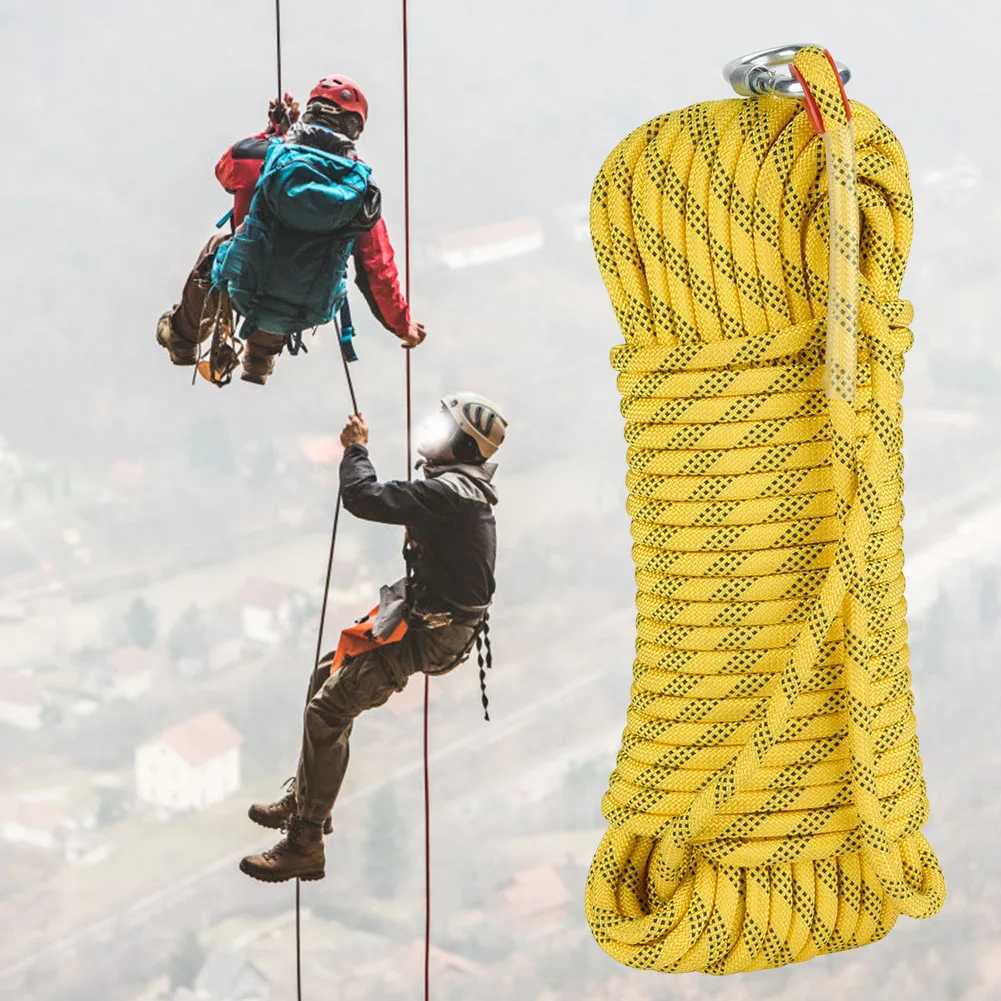 1200kg 30m outdoor climbing escape rope diameter 10mm climbing rope climbing safety rope CL240926