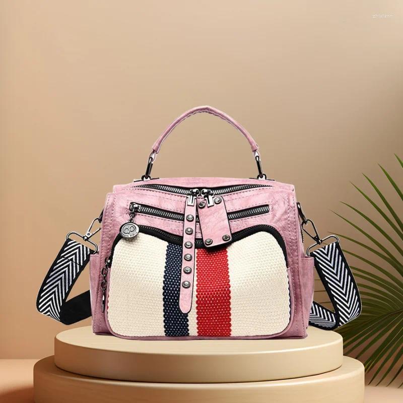 Shoulder Bags CFUN YA Fashion Backpack For Women Multi-Pockets Teen Girls Crossbody Bag Female Handbag Travel Bagpack 2024 d823 4