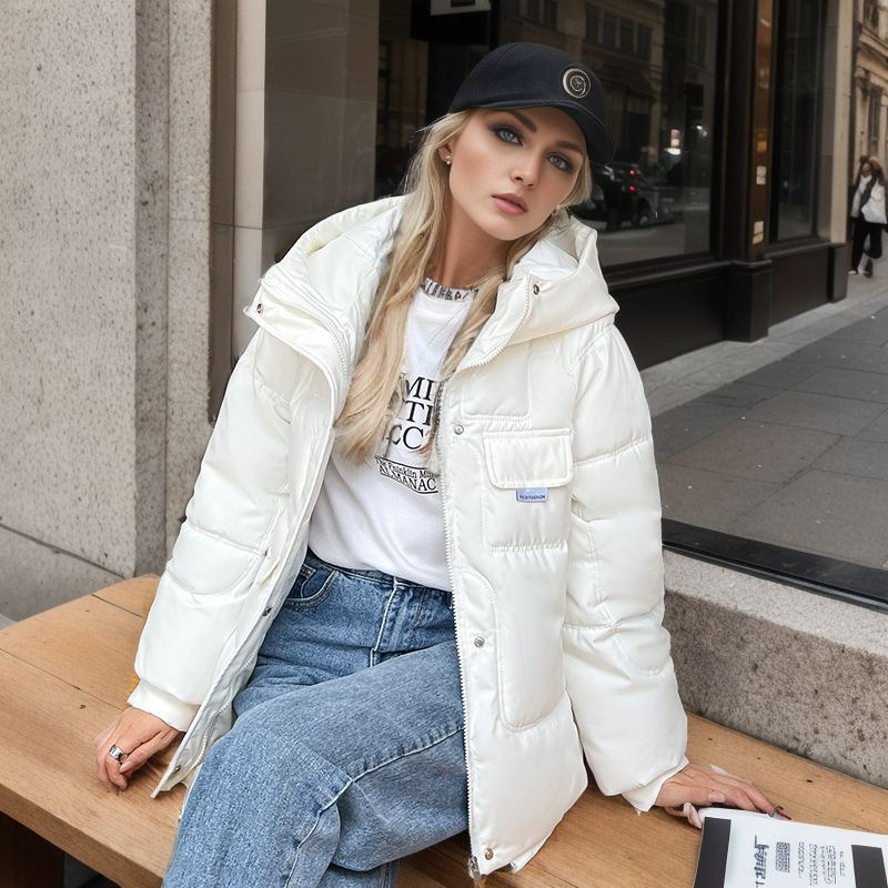 Puffer Jacket Fashion Down Cotton Jacket for Women Short and Short New Winter Jacket Trendy Top Cotton Jacket