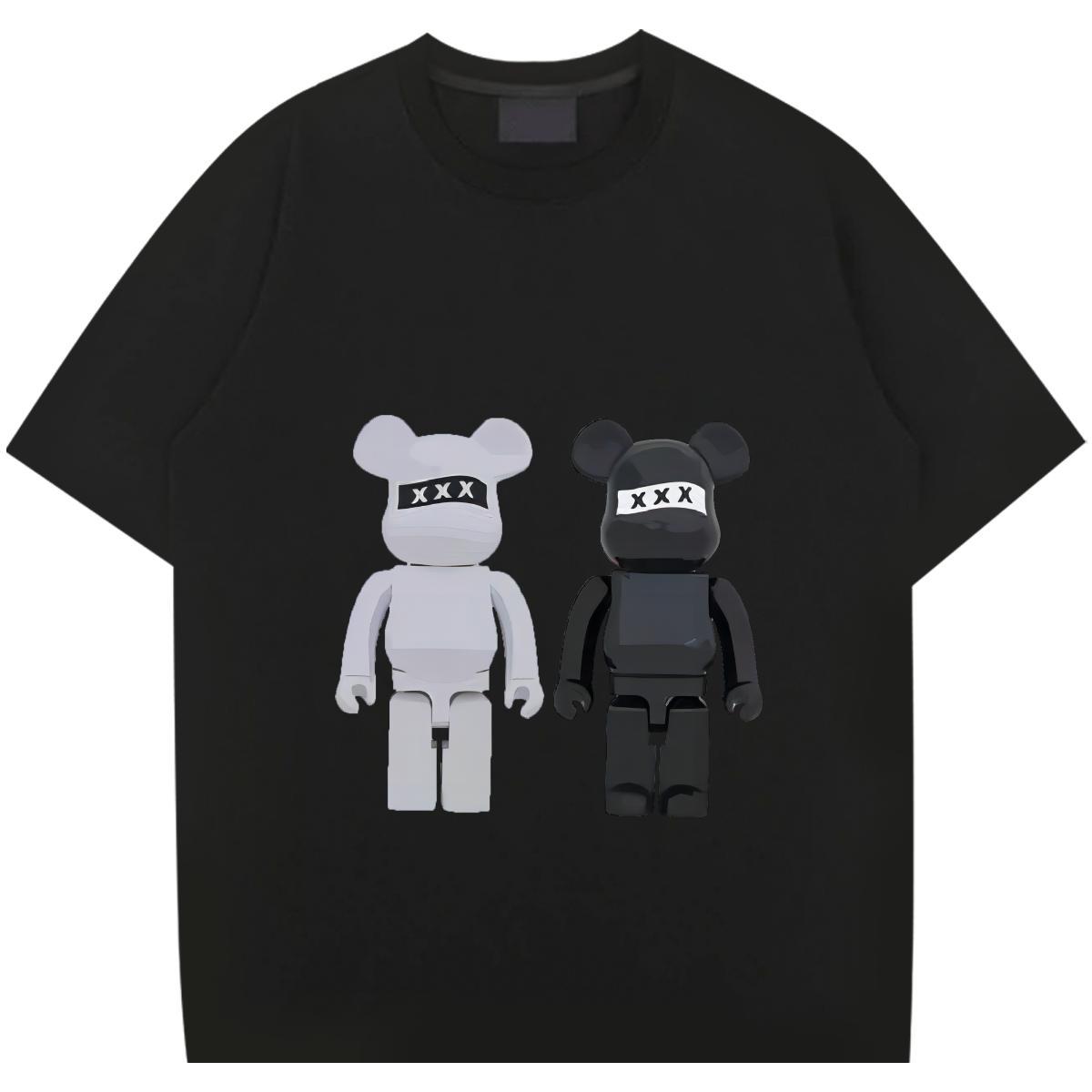 Stylist T Shirts Men Men Tshirts 100% Cotton 230g White Plus Size Anime Printing Street Crew Neck Breathable Soft