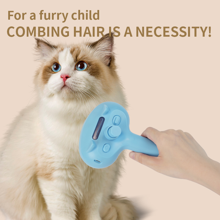 Multi-Functional Cordless Pet Brush with Comfortable Handle for Effortless Shed Removal