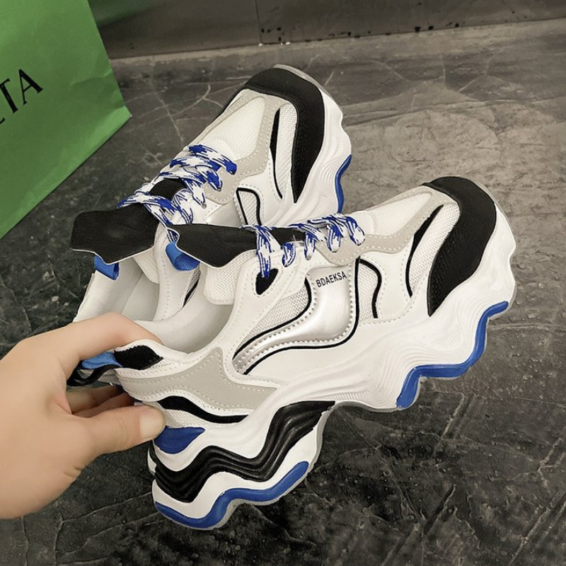 Ddmybear Design Wave Dad For Women 2024 New Versatile Thick Soled Increased Breathable Mesh Casual Sports Shoes Chinese Brand Shoes F926-67