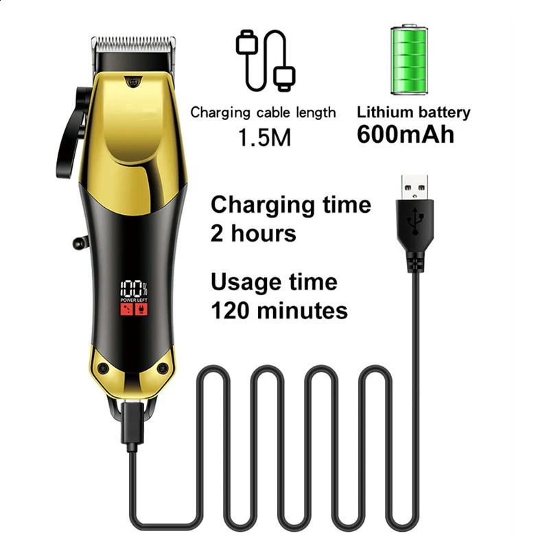 USB Rechargeable Hair Clippers for Men Three-piece Set with Oil Head and Electric Trimmers Ideal for Home Use 240925