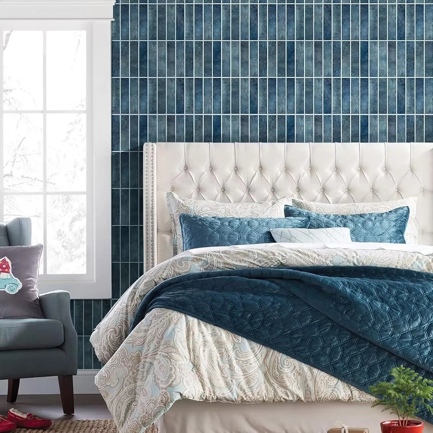 5 Sheets Stick Backsplash Tile- 3D Self Adhesive Peel and Stick Backsplash for Kitchen Bathroom -Sticky Mosaic Wall Tiles 240925 - view 4