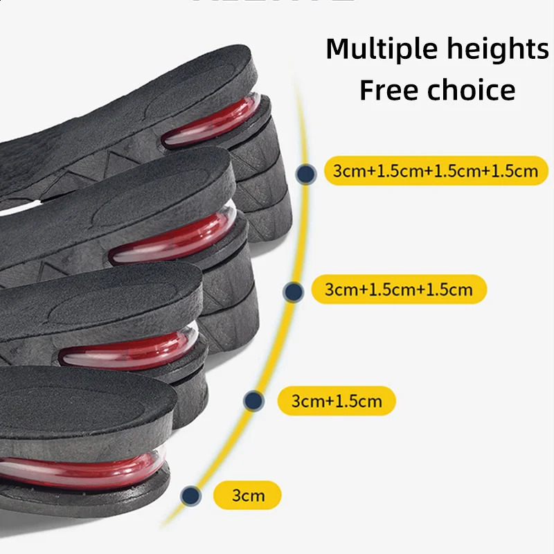 Height increase pad invisible height template air cushion shoe insert adjustable height 3-7.5cm variable height pad 240925