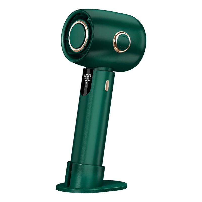 Compact Handheld Turbo Fan with Convenient USB Charging for On-the-Go Cooling