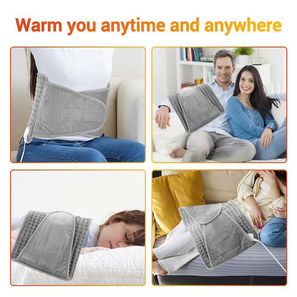 Space Heaters Electric pad back heating support blanket office home temperature control waist belt warm hands legs abdomen H240926