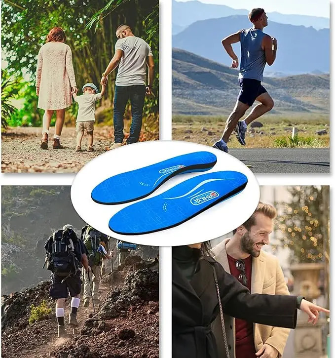 Sturdy arch support insert relieving foot fatigue and heel pain unisex bearing 220pounds arch support insert size UK 5 length 9. 240925