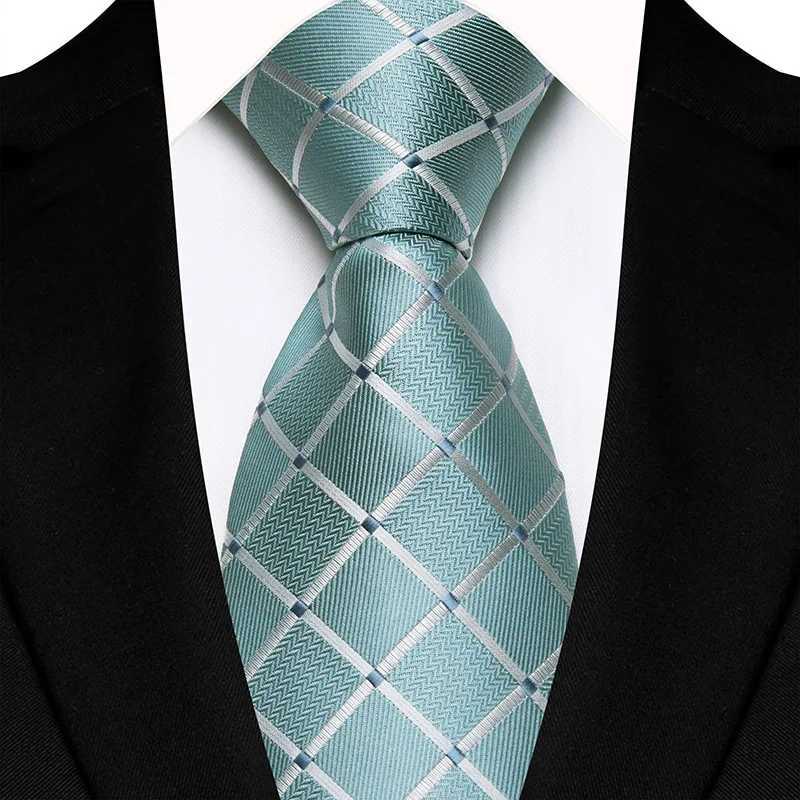 Luxury 8CM Mens Necktie Plaid Checks Ties For Man Gro Grosman Jacquard Woven Ascot Formal Business Party Accessories X2504071