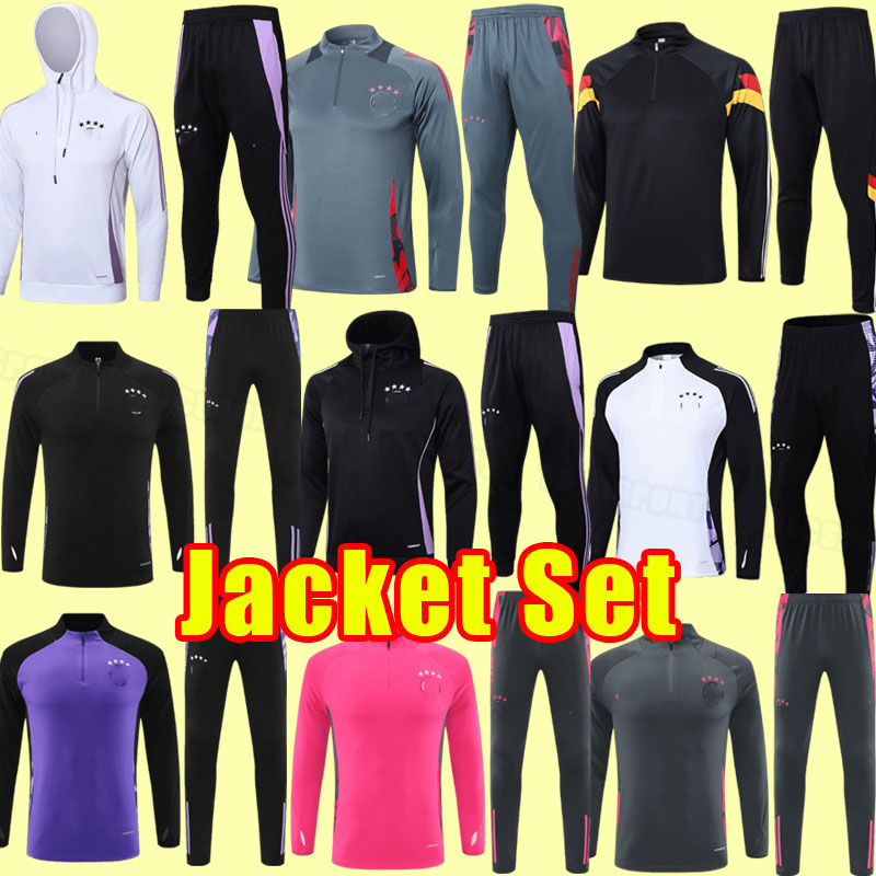 2024 germanyS HUMMELS soccer tracksuits KROOS GNABRY WERNER DRAXLER REUS MULLER GOTZE 24/25 football shirt Men Long Sleeve Tracksuit pants HOODIES set