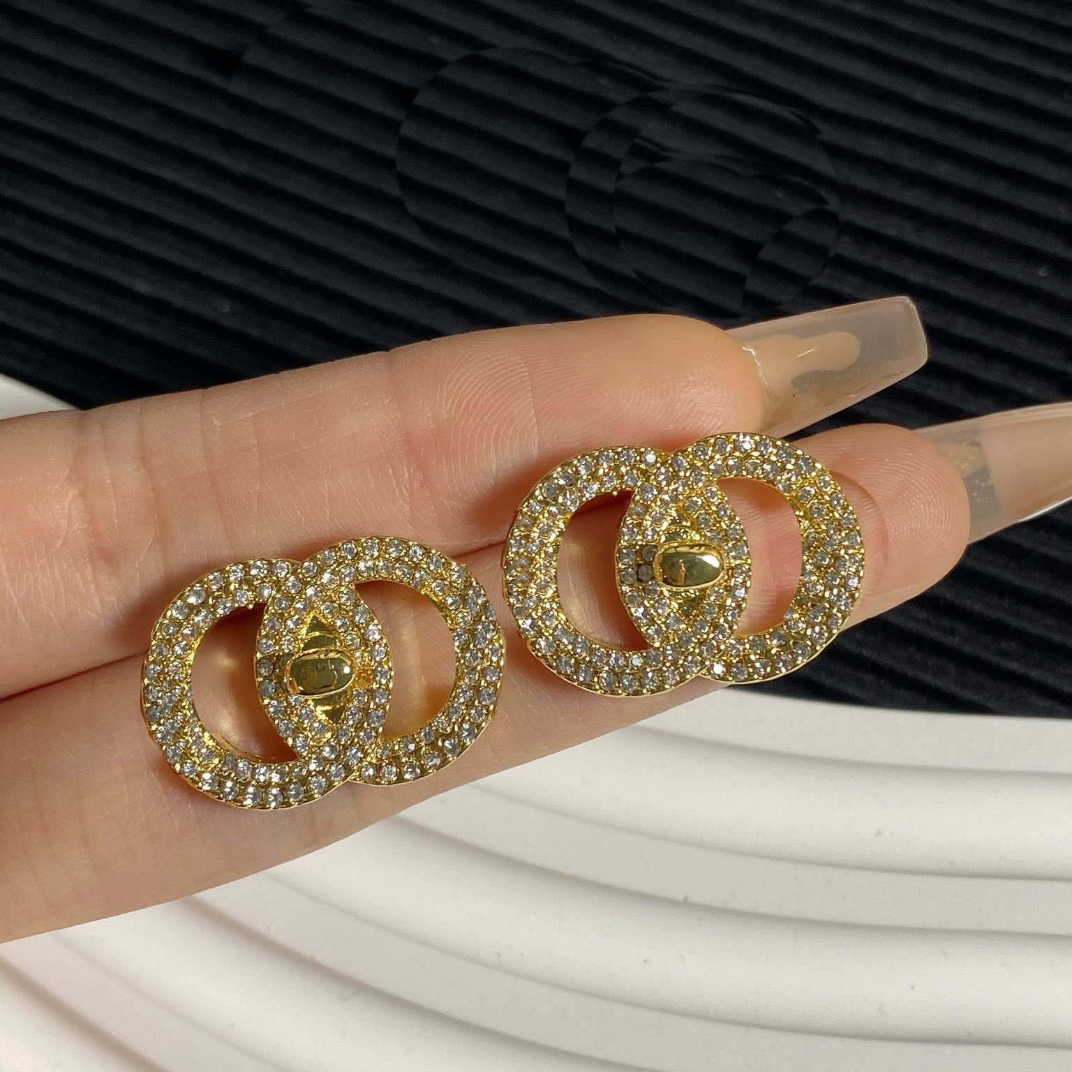 Diamond Boutique Ear Stud Earring Designer Gift Jewelry With Box Luxury Brand Earrings Elegant Charm Gold Plated Earrings Womens Jewelry