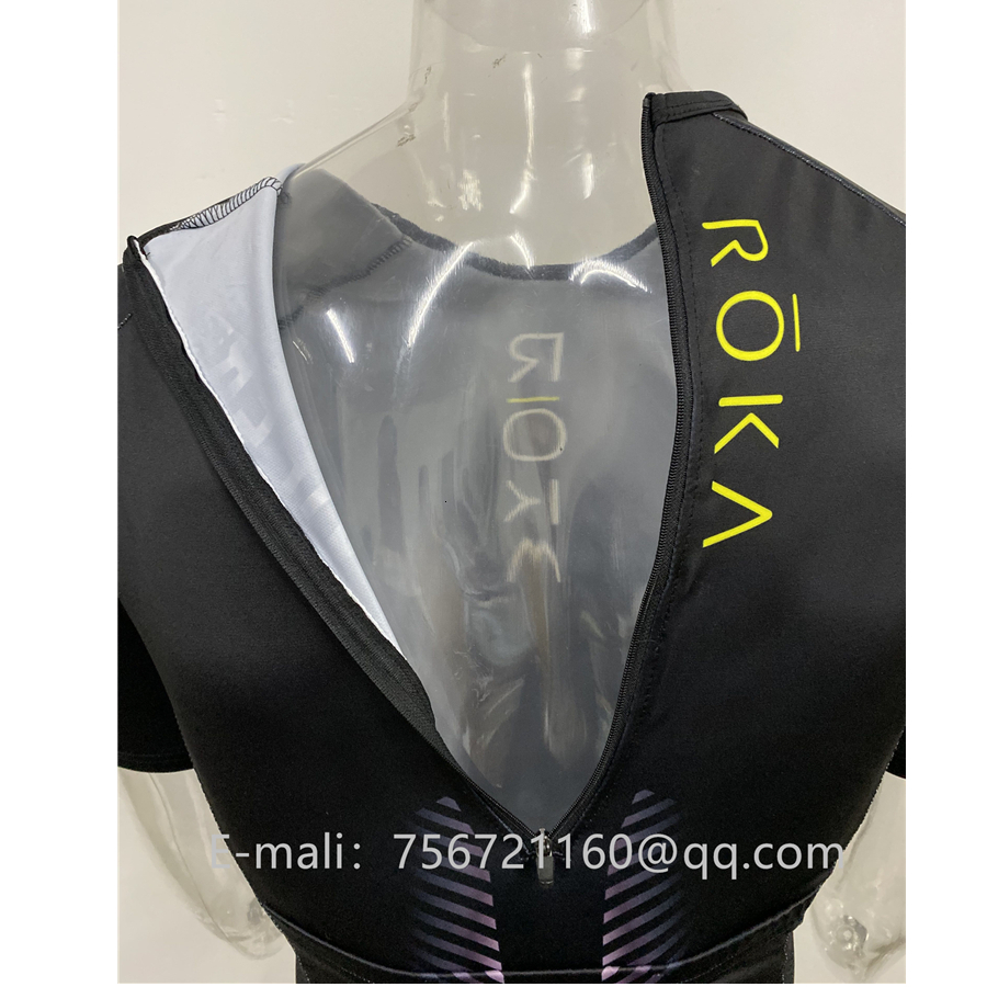 ROKA Triathlon Suit Men Short Sleeve Cycg Jersey Jumpsuit Summer Tights Bicycle Clothing Mono Ciclismo Hombre Ropa Aquinho