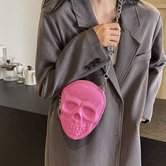 Fashionable Women's Bag Chain Shoulder Bag Halloween Gift Diagonal Cross Bag 240915