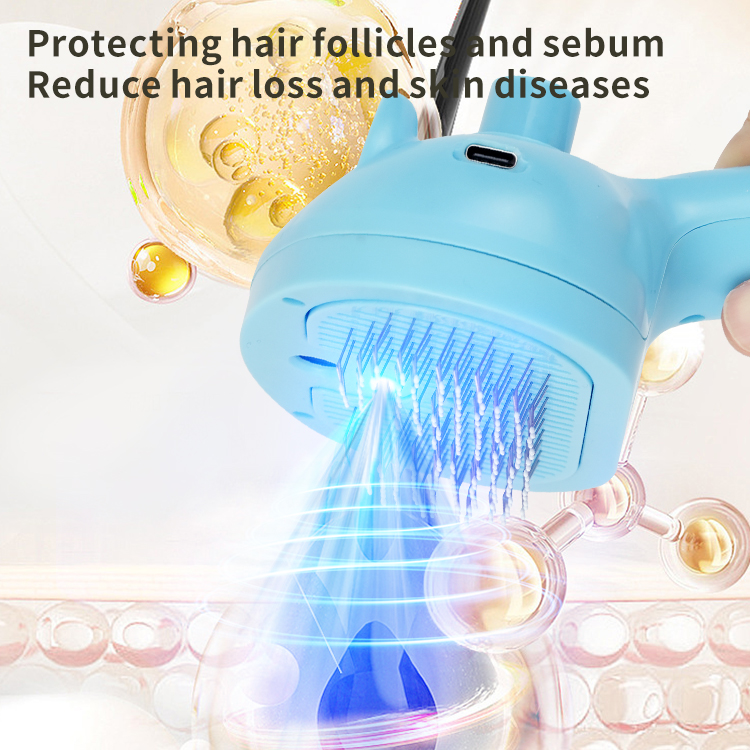 Convenient Cordless Pet Brush Dual Functions & Comfy Grip for Stress-Free Debris Removal