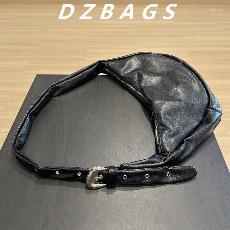 2025 NEW Shoulder Bags Soft PU Leather Tote Handbag Fashion Designer Half Moon Women Bag Black Crossbody For Dumpg Hobo hurenlakeshoes