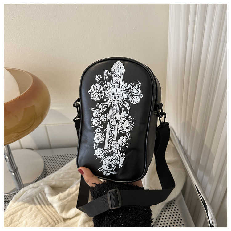 Halloween small bag fashion cartoon ghost funny one shoulder women's crossbody pumpkin bag pu 240915