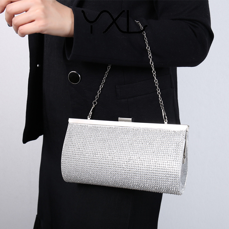 Europe and the United States new annual dinner bag banquet socialite holding a bag evening dress with a small diamond bag