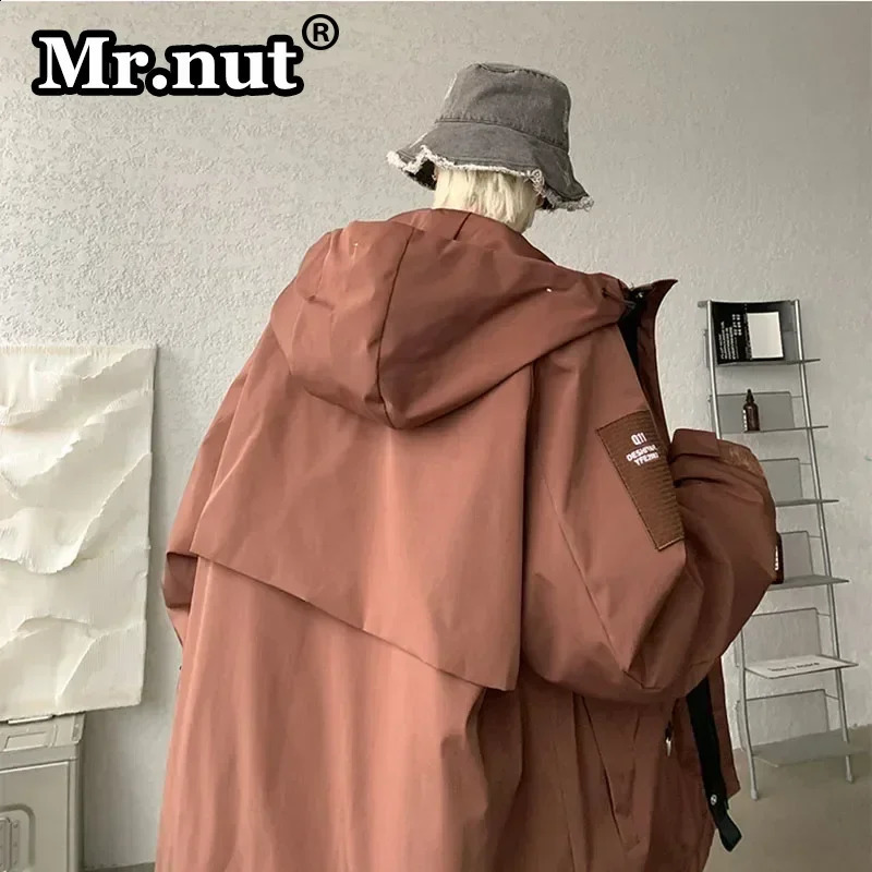 Mr.nut Winter Thickened Jackets Autumn Waterproof Jacket Man Windbreak Camping Overcoat Casual Loose Large Pocket Mens Clothing 240923