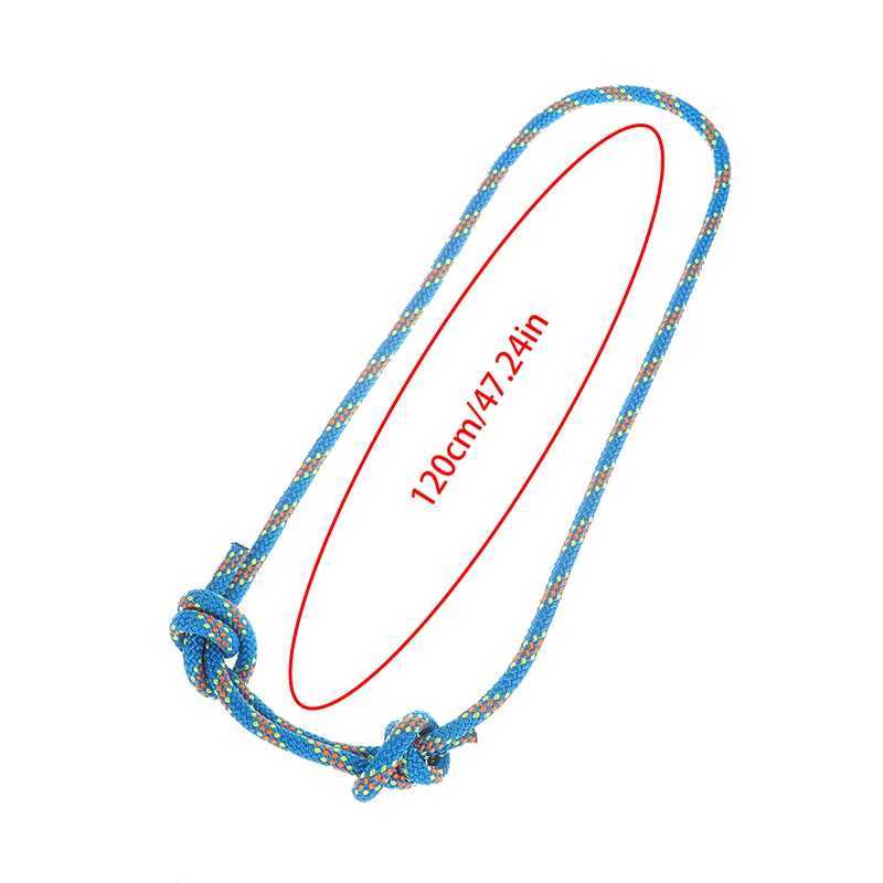 Outdoor 6mm Prusik rope 120cm long accessory rope durable and heat-resistant polyester nylon Kevlar climbing rope CL240926
