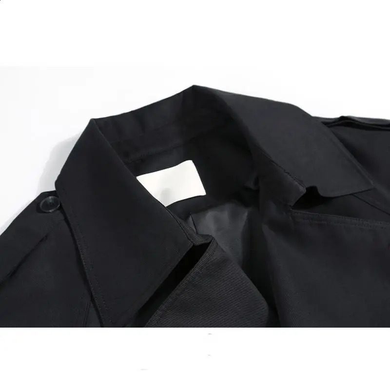 Fashion Trench Jackets Long Pattern Female Solid Color Coat Classic Lapel Long Sleeve with Belt Spring Autumn Casual Street Wear 240918
