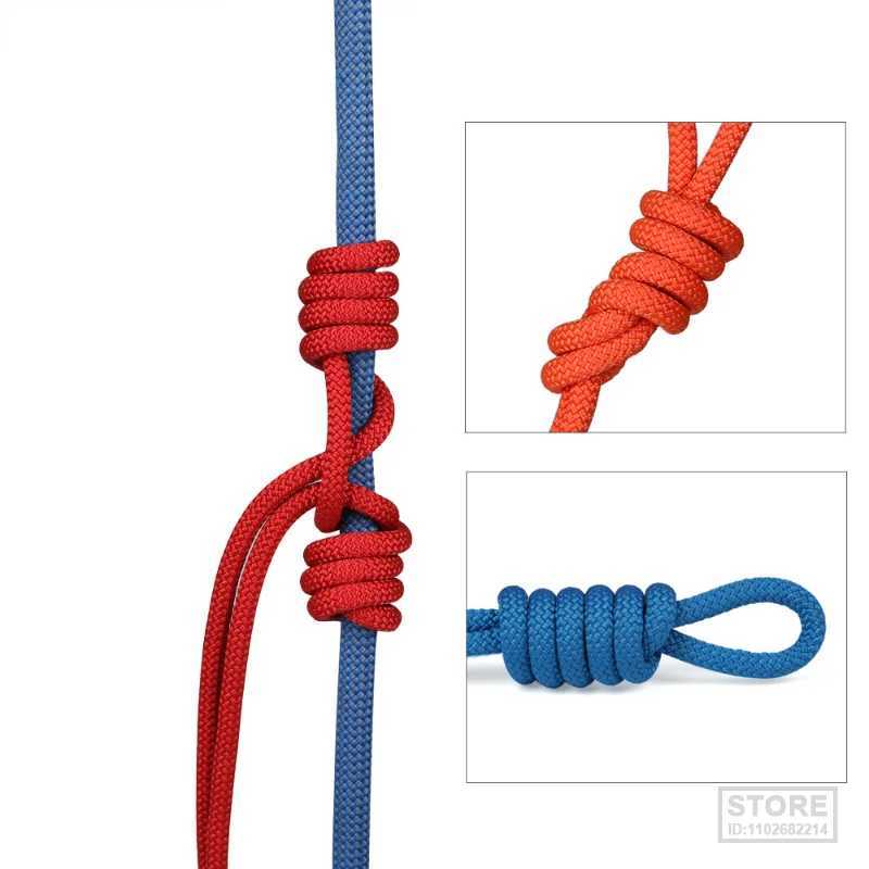 8mm diameter professional climbing rope outdoor hiking Corda high-strength safety rope fireproof umbrella CL240926